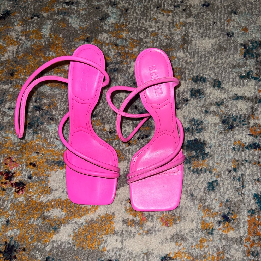 hot pink schutz shalla heel